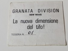 Tessera Ultras Granata Division Calcio Curva No Sciarpa Adesivo Toppa Spilla