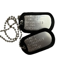 DogTag Piastrine Militari Inox