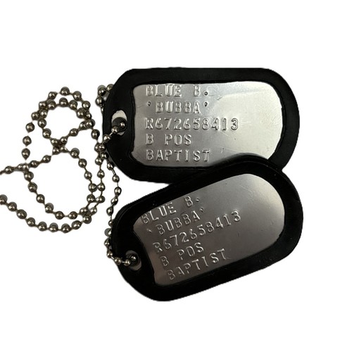 Dogtag piastrine militari inox - dogtag,