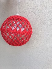 Pallina di natale, fatta a