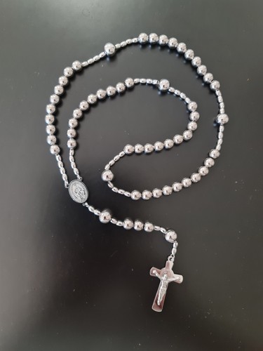 Rosario collana acciaio - collana, in