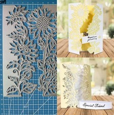 Stampi da taglio in metallo girasoli fai da te album scrapbooking carta decorativa artigianato