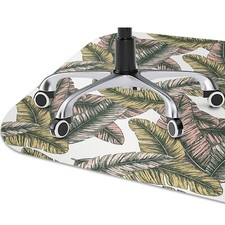 Tappetino per seggiolone protezione sotto scrivania decorazione foglie di banana 120x90