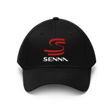 Cappello Ayrton Senna Racing nero berretto in twill berretto da baseball taglia S/M e L/XL