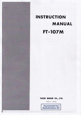 Manuale di istruzioni Operating Instructions per Yaesu FT-107 M 
