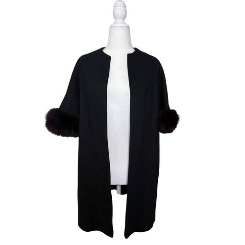 Cappotto lana nero - , vintage