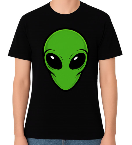 Shirt testa alieno verde - alieno,