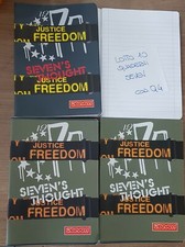 Q4 lotto stock quaderni A5 SEVEN righe 10 pz scuola cartoleria carta 80 GR. 