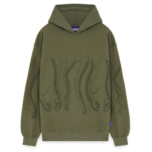 Octopus felpa outline hoodie - octopus,