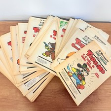 COLLEZIONE COMPLETA FUMETTI TOPOLINO 104 INSERTI MESSAGGERO VINTAGE 1989-1991