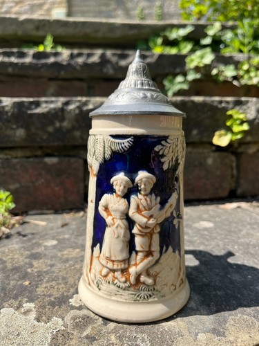 Antique german beer stein mold - beer,