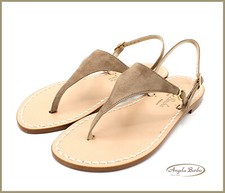 Sandali Artigianali da Donna in cuoio infradito bassi Capri Positano capresi 38