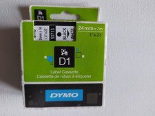 Dymo Etichette D1  LabelManager, Rotolo da 24 mm x 7 m, stampa nero su bianco