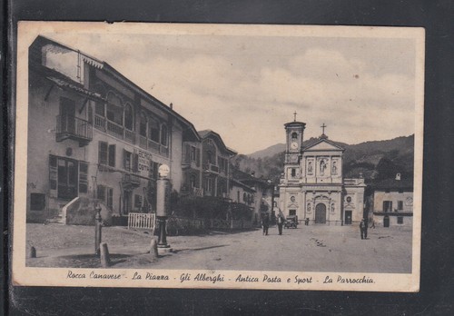 Cartolina rocca canavese - rocca,