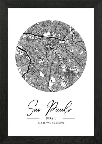 Sao paulo area city map - paulo,