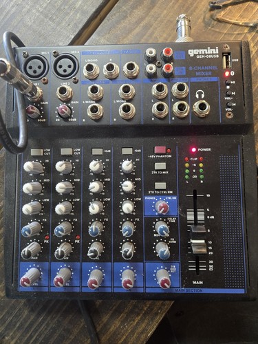 Gemini gem 08usb mixer audio - gemini,