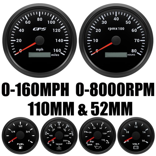 Tachimetro gps 110mm 160mph - 110mm, 0-160mph