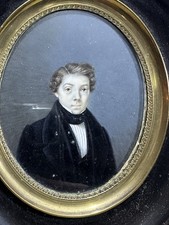 Dipinto Miniature Ovale Ad