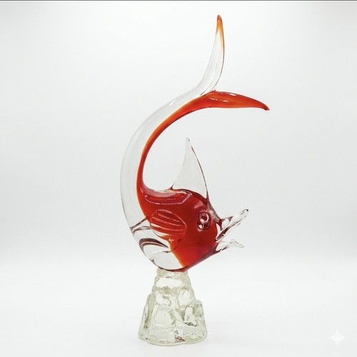 Statuina scultura pesce - , vetro