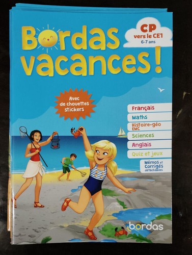Bordas vacanze vers - vers, ce1