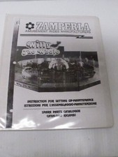 Catalogo vintage Zamperla Willy The Whale Amusement Ride set-up, manutenzione e ricambi