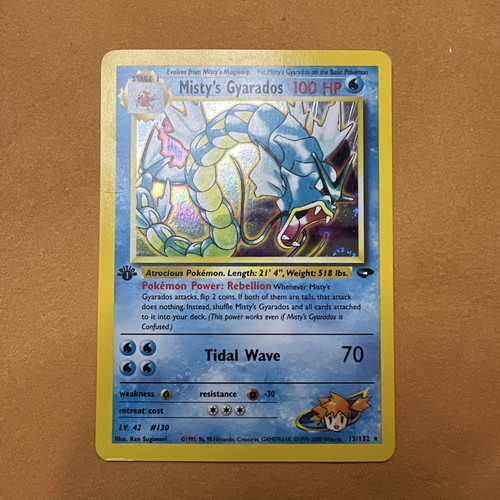 Misty gyarados holo gym - gyarados,