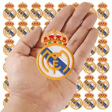 Ingrosso logo calcio Real Madrid misura 2,0" x 2,8" cuci ferro su toppa