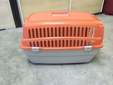 TRASPORTINO CANE GATTO DA VIAGGIO IN PLASTICA CON PRATICA MANIGLIA 60X38X39 CM. 