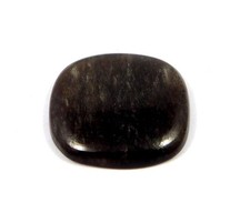 Pietra preziosa cabochon sciolta quarzo rutilato nero 100% naturale 46 Cts...