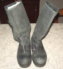 STIVALI DONNA ORIG. FORNARINA IN PELLE CON DOPPIA FIBBIA COL. NERO TG.36 - USATO