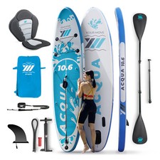 SUP Gonfiabile +Kit Kayak Sedile +Pagaia Doppia Pala Maggiore Rigidità Stabilità