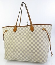 Autentica borsa tote bag LOUIS VUITTON Neverfull GM Damie Azur #62142