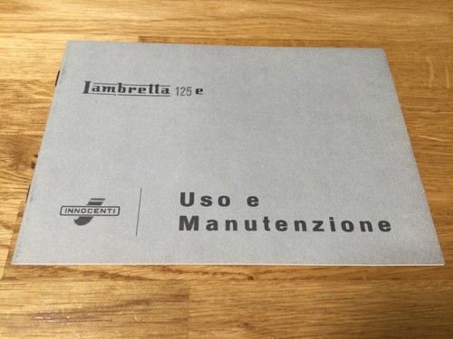Manuale proprietario lambretta - manuale,