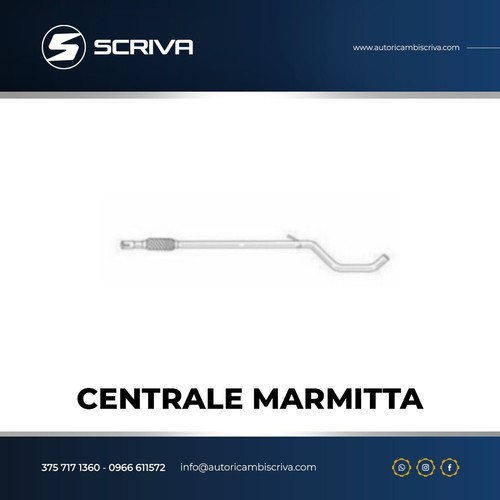Tubo centrale gas scarico - gas, con