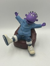 Statuina bottiglia vuota contenitore bagno bolla 6" Tweenies Milo On Chair vintage
