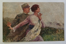 u774 cartolina militare illustratore cascella sogno e realta'