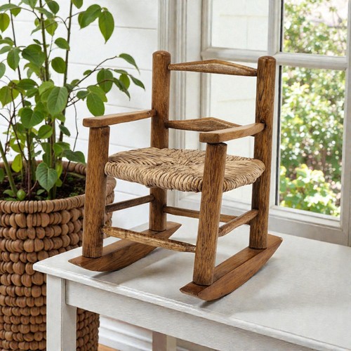 Sedia dondolo vintage - sedia, a