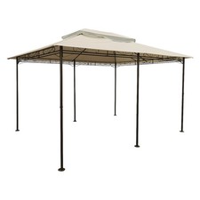 Tetto di ricambio per gazebo 4x3 beige - impermeabile - tetto gazebo tetto 3x4 PVC