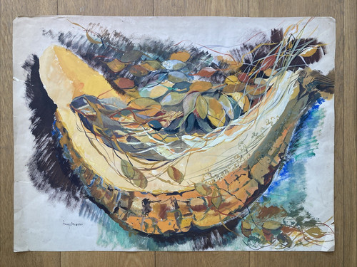 Superbe gouache originale - gouache,