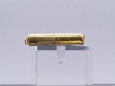 Antica matita meccanica/Portamine telescopico laminato oro + original box