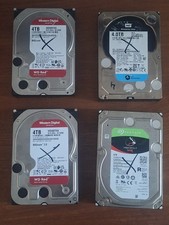LOTTO 4 HARD DISK HD 3.5" 4TB 6TB WD SEAGATE NON FUNZIONANTI RICAMBI