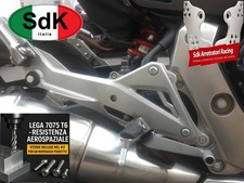 Arretratori pedane Honda Hornet 600 07-13 Regolabili Racing Kit Ergal SDK Grigio