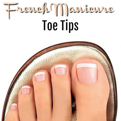 Toe tips french manicure - tips, *french