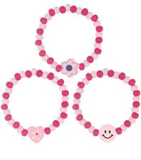 6 Bracciali Elastici Perline