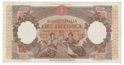 10000 lire repubbliche - lire,