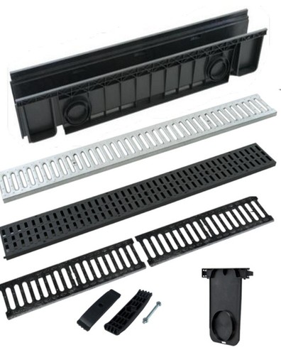 Canaletta scolo abs nera - scolo,