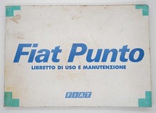 FIAT PUNTO 1995 LIBRETTO USO MANUTENZIONE ISTRUZIONE MANUALE UTILIZZO ITALIANO