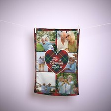 Natale - Tartan - Strofinaccio - Foto Regalo - Natale Regalo