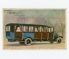 Società Autostradale Milano Laghi Benzina Shell Limousine Cartolina Viaggiata