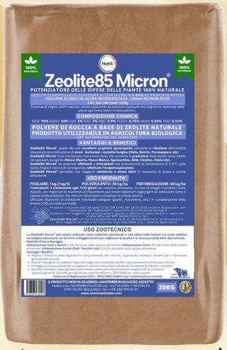 Zeolite micronizzata sacco - zeolite,